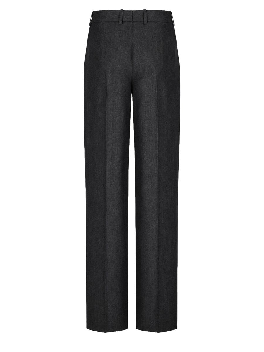 Balenciaga Women's Tailored Aderente Trousers Blue, view 3