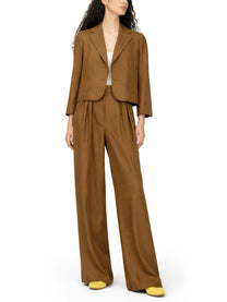 Dries Van Noten Women's Pantalone Sartoriale Con Cintura Brown