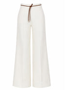 Herno Women's Tailored Trousers with Elastico in Waist White