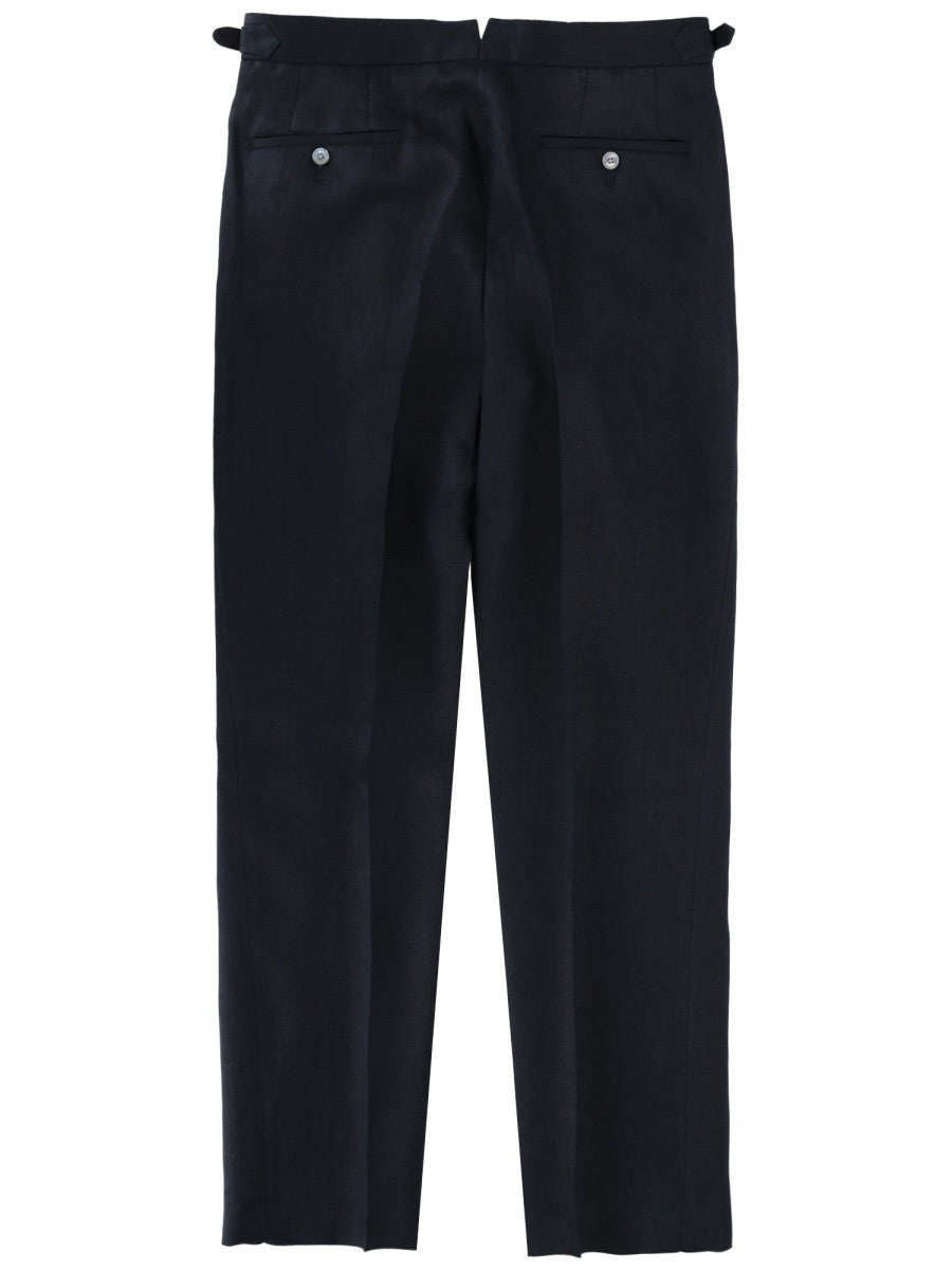 BOSS Men's Pantalone Sartoriale Con Pieghe Blue