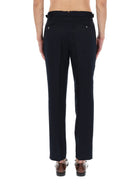 BOSS Men's Pleated Tailored Trousers Blue, view 5