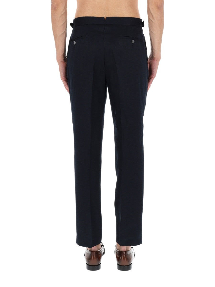 BOSS Men's Pantalone Sartoriale Con Pieghe Blue