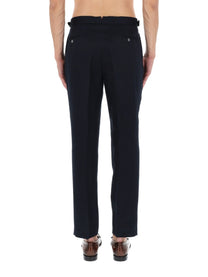 BOSS Men's Pantalone Sartoriale Con Pieghe Blue