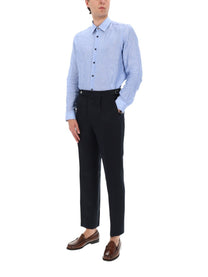 BOSS Men's Pantalone Sartoriale Con Pieghe Blue