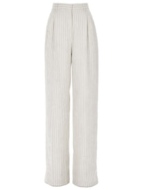Max Mara Women's Pantalone Sartoriale Fonte White