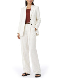 Max Mara Women's Pantalone Sartoriale Fonte White
