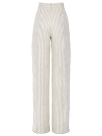 Max Mara Women's Pantalone Sartoriale Fonte White