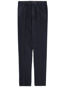 Zegna Men's Pantalone Sartoriale in Cotone Blue