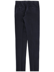 Zegna Men's Pantalone Sartoriale in Cotone Blue