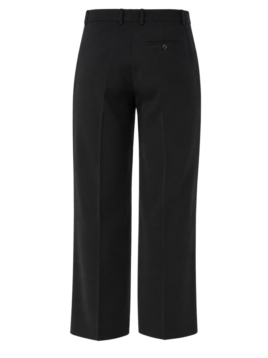 Balenciaga Men's Wool Tailored Trousers Black, view 2