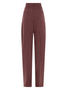 Bottega Veneta Women's Wool Tailored Trousers Blue, view 3