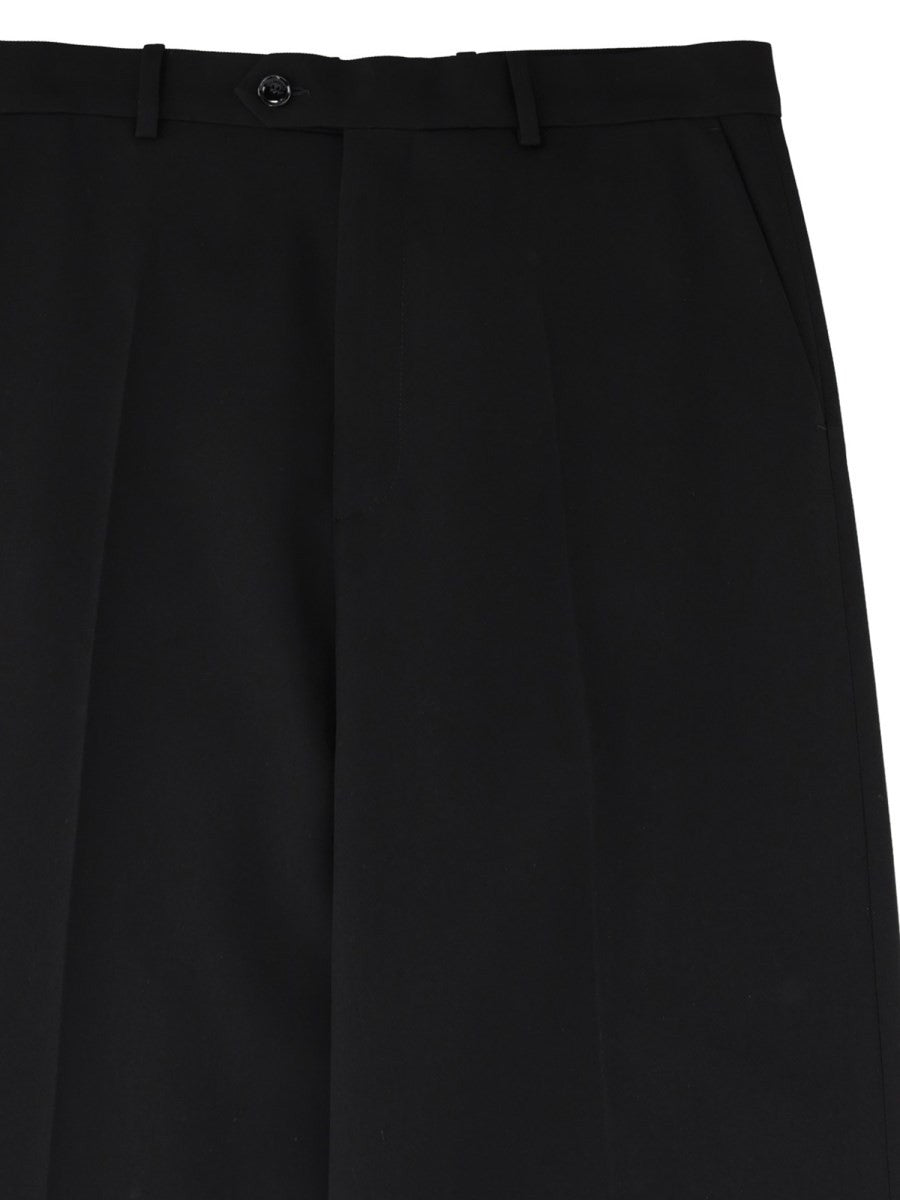 Balenciaga Men's Wool Tailored Trousers Black, view 3