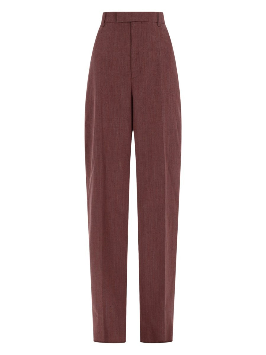 Bottega Veneta Women's Pantalone Sartoriale in Lana Blue