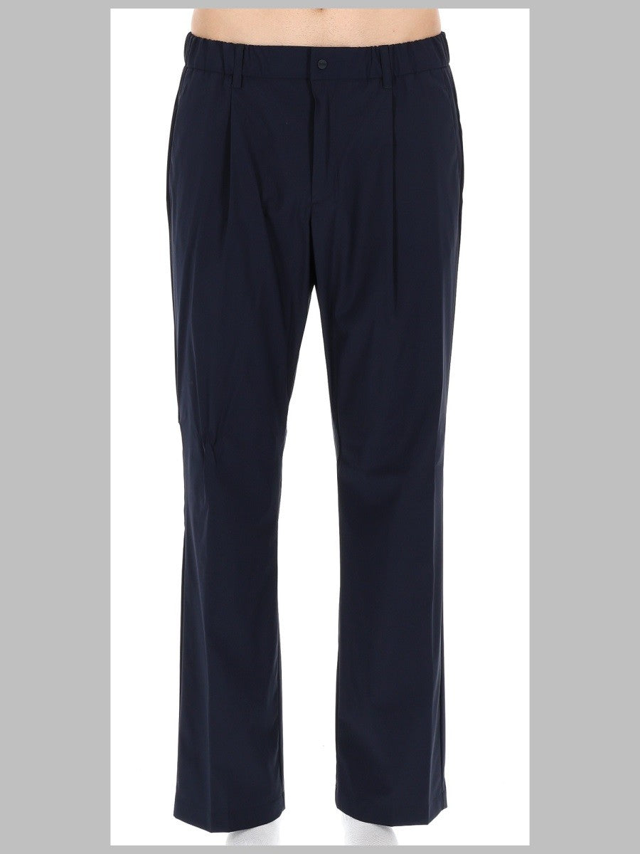 Herno Men's Pantalone Sartoriale in Misto Lana Blue