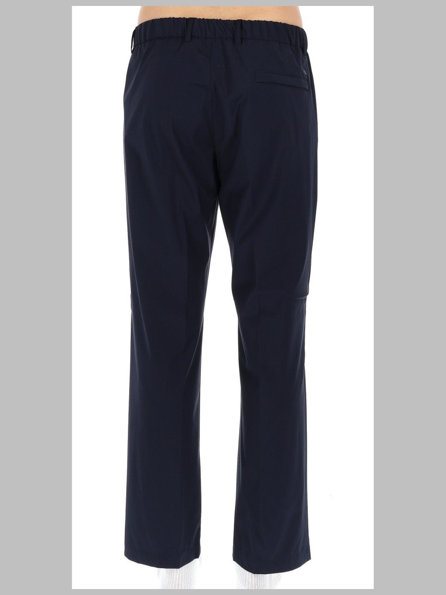 Herno Men's Pantalone Sartoriale in Misto Lana Blue