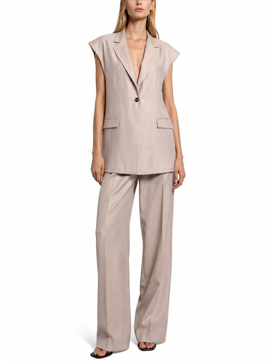Nine:Inthe:Morning Women's Pantalone Sartoriale Petra Beige