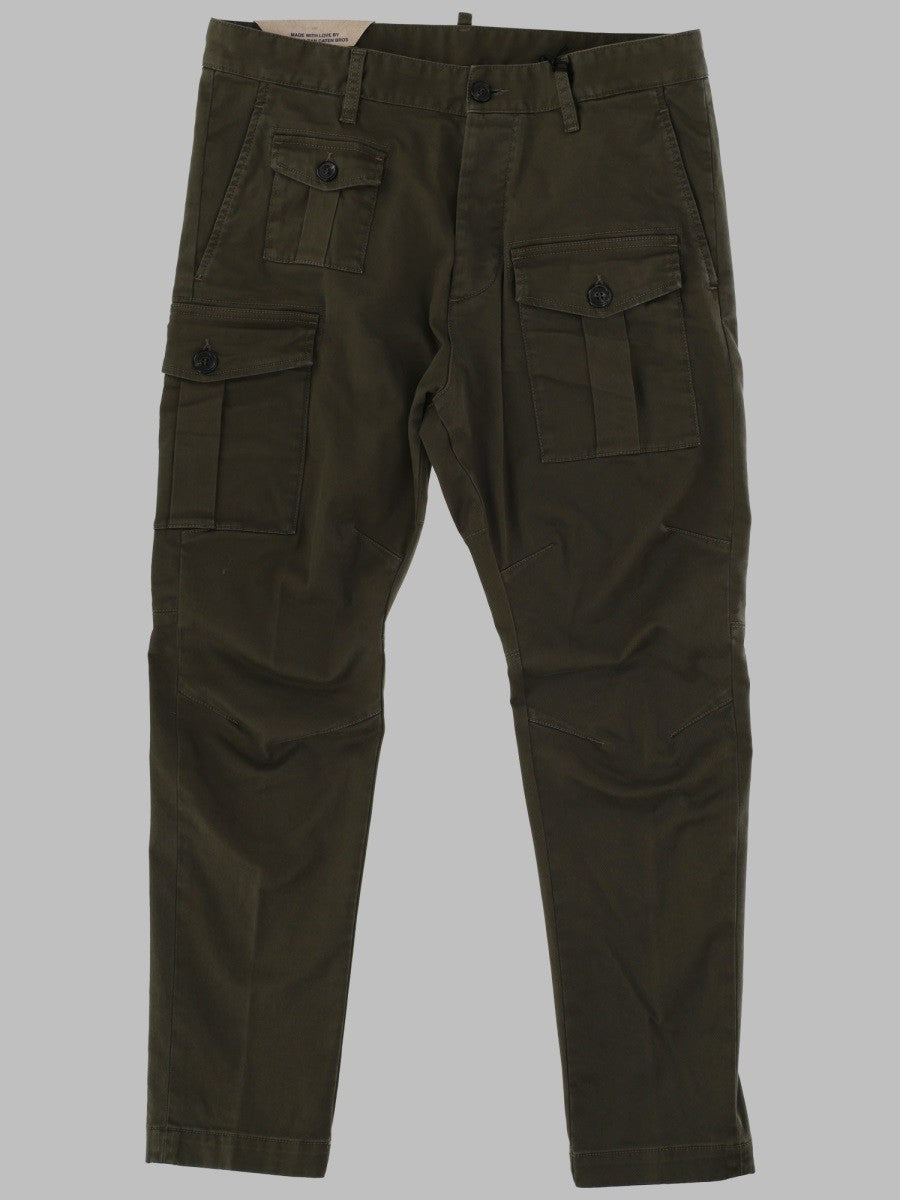 Dsquared2 Men's Pantalone Sexy Cargo Green