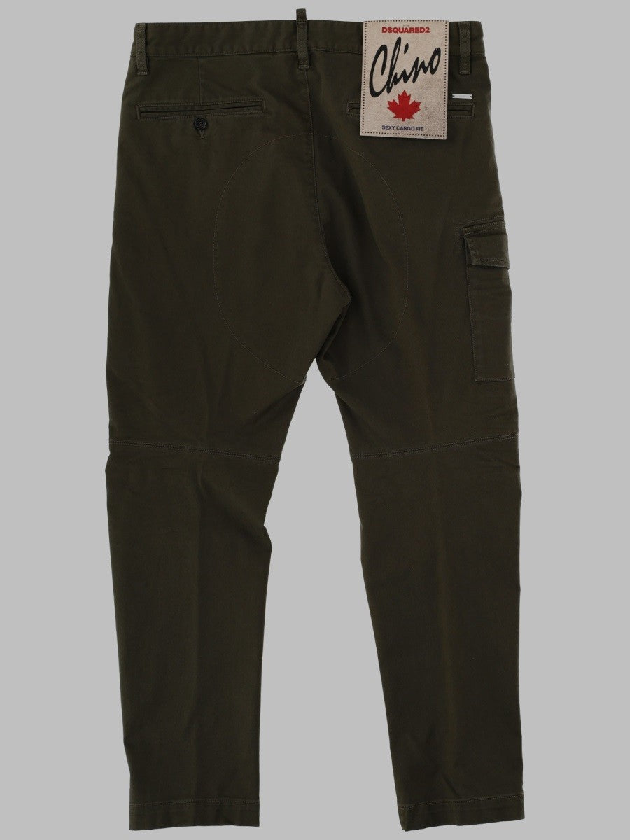 Dsquared2 Men's Pantalone Sexy Cargo Green