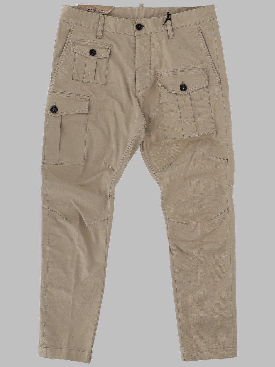 Dsquared2 Men's Pantalone Sexy Cargo Beige
