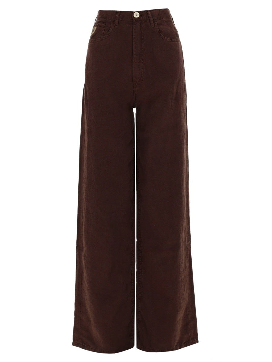 Lois Jeans Women's Pantalone Skater Loose Brown