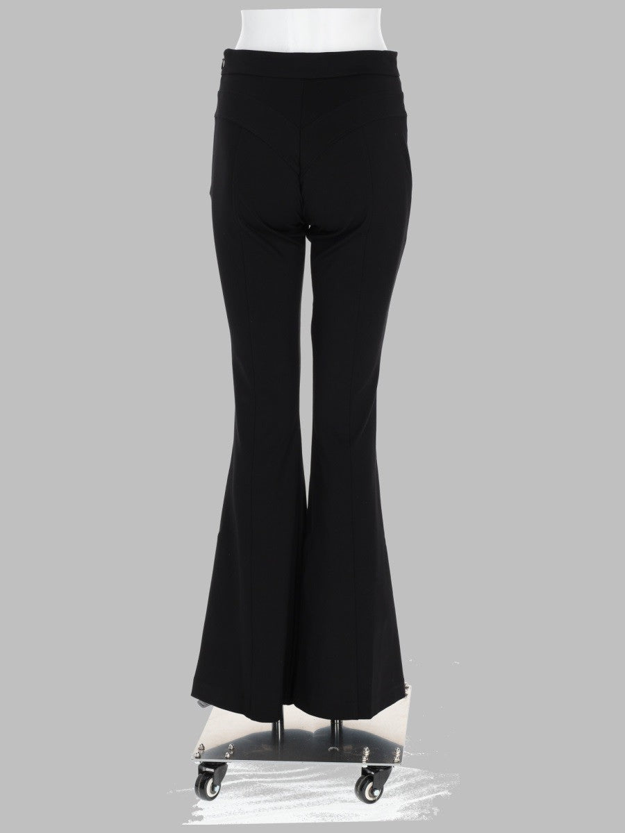 Versace Jeans Couture Women's Pantalone Svasato in Viscosa Black