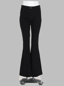 Versace Jeans Couture Women's Pantalone Svasato in Viscosa Black