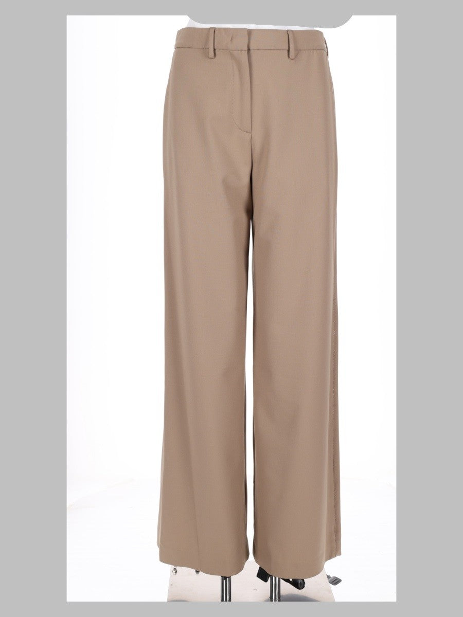 Fabiana Filippi Women's Pantalone Wide Leg Beige