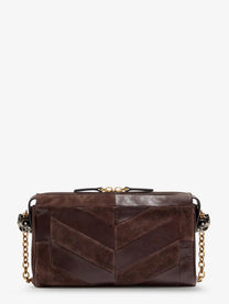 Valentino Women's Panthea Suede and Leather Crossbody Bag Brown