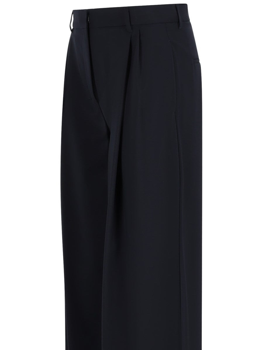 S MAX MARA Women's Tela Wool Pantolone Blue