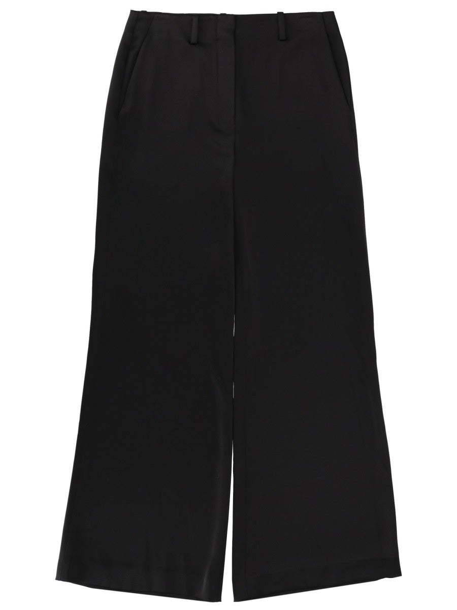 Theory Women's Pants Fluid Black