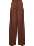 Max Mara Studio Women's Pants Kiss Brown