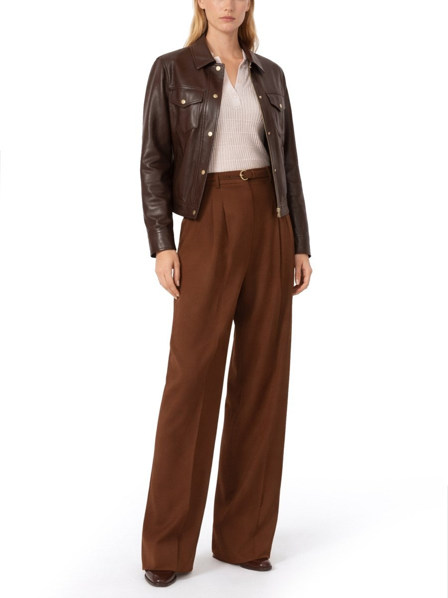 Max Mara Women's Pants Kiss Brown