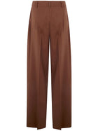 Max Mara Studio Women's Pants Kiss Brown