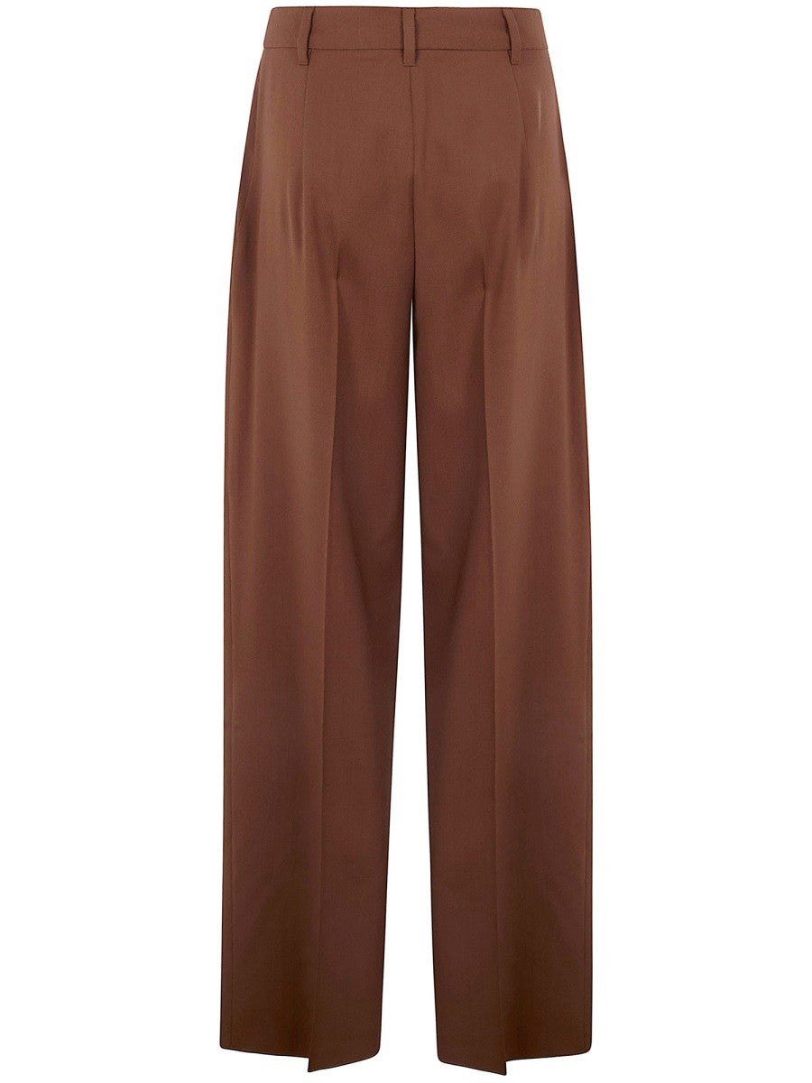 Max Mara Studio Women's Pants Kiss Brown
