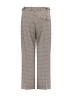 Drôle de Monsieur Men's Pants Large À Carreaux Beige, view 2
