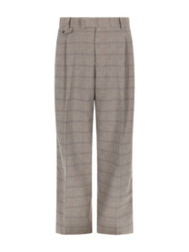Drôle de Monsieur Men's Pants Large À Carreaux Beige