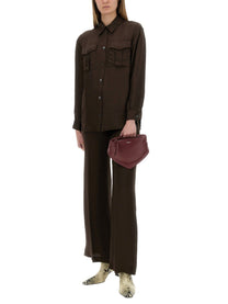 Aspesi Women's Pants MOD0187 Brown Aspesi
