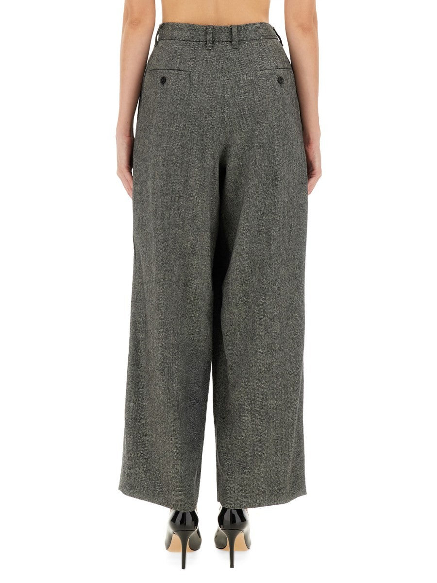 S MAX MARA Women's Pants Nice Grey, view 3