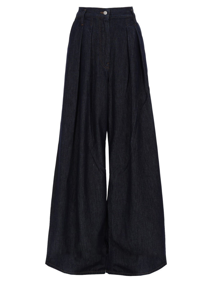 Dries Van Noten Women's Pants Pamplona Blue