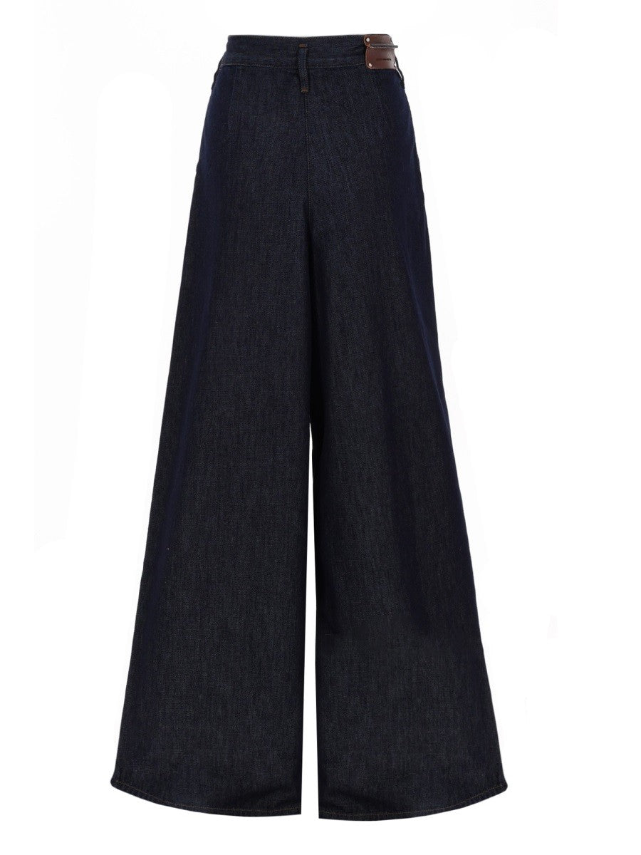Dries Van Noten Women's Pants Pamplona Blue