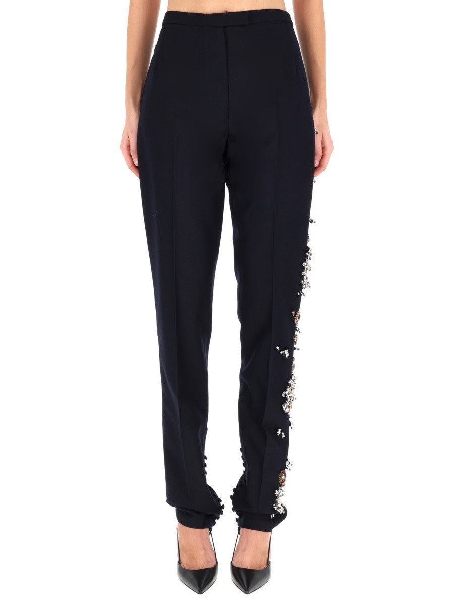 Dries Van Noten Women's Pants Pandoris Blue Dries Van Noten