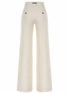 Max Mara Women's Pants Snapper White, view 3