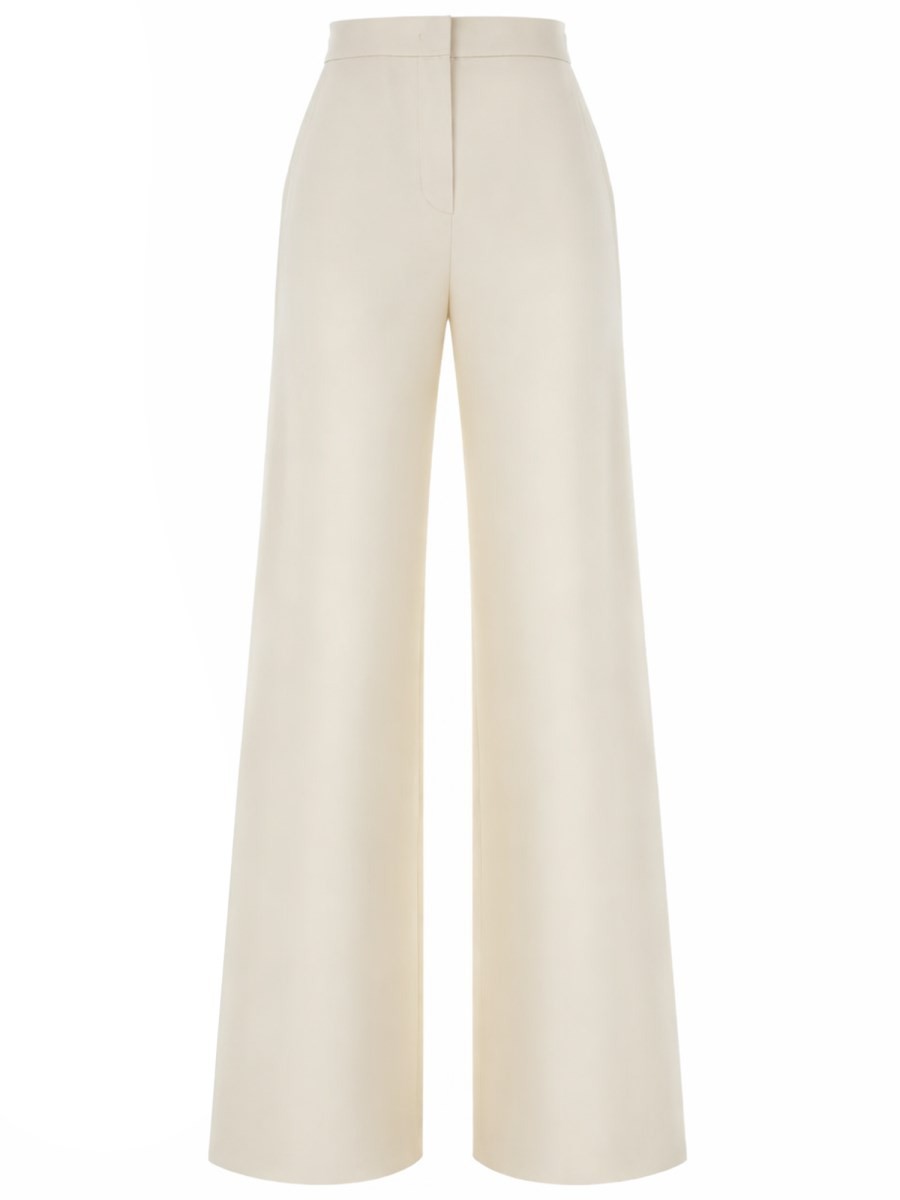 Max Mara Women's Pants Snapper White
