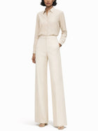 Max Mara Women's Pants Snapper White, view 2