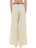 Moschino Jeans Women's Pants Urban White, view 3