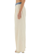Moschino Jeans Women's Pants Urban White, view 4