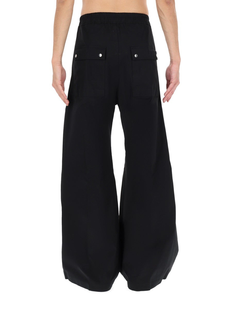 Rick Owens Men's Pants Wide Bela Black