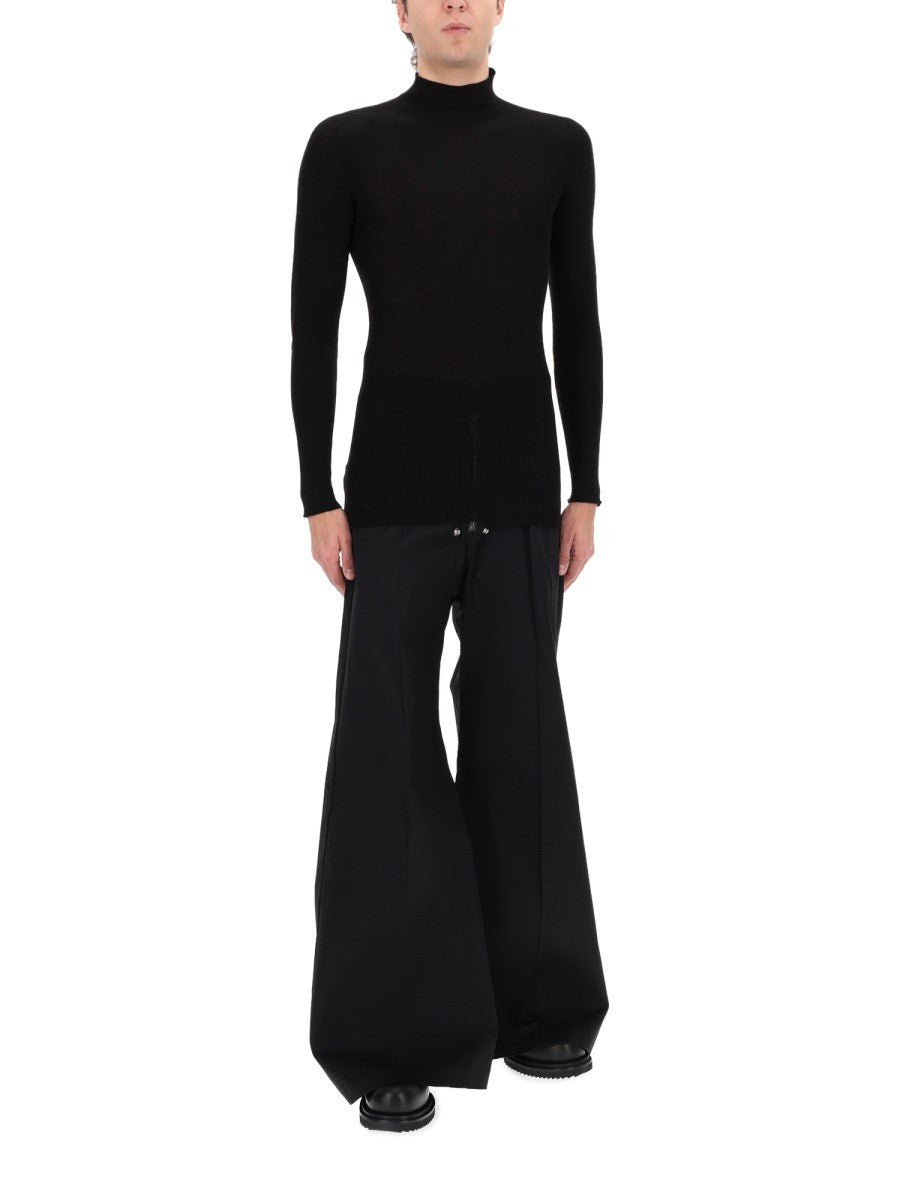 Rick Owens Men's Pants Wide Bela Black