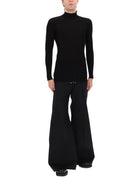 Rick Owens Men's Pants Wide Bela Black, view 2