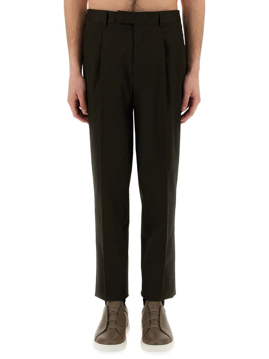 Zegna Men's Pants Brown